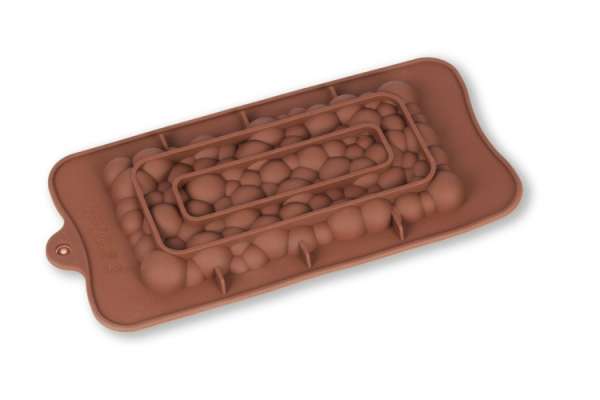 Táblás csoki forma – szilikon, buborék mintával