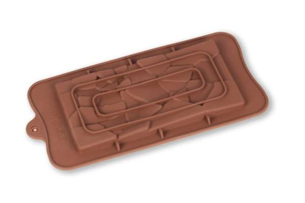 Táblás csoki forma – szilikon, repedezett mintázattal