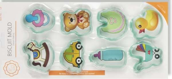 Babás Süti Kiszúró Készlet 8 Részes – Műanyag, Kreatív Díszítéshez