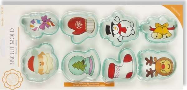 Karácsonyi Sütikiszúró Készlet, 8 Részes, Műanyag - Ideális Karácsonyi Sütéshez