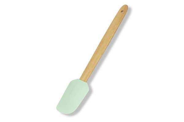 Szilikon Spatula Fa Nyéllel – Sütéshez és Főzéshez, Szögletes Forma