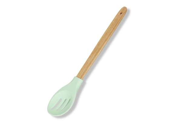 Konyhai Szedőkanál, Szilikon, Fa Nyéllel – Sütéshez és Főzéshez