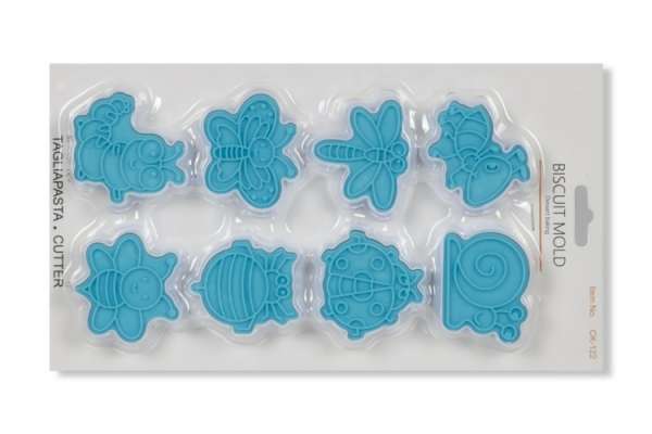 Állatmintás sütemény kiszúró szett - 8 részes mintázó és formázó készlet