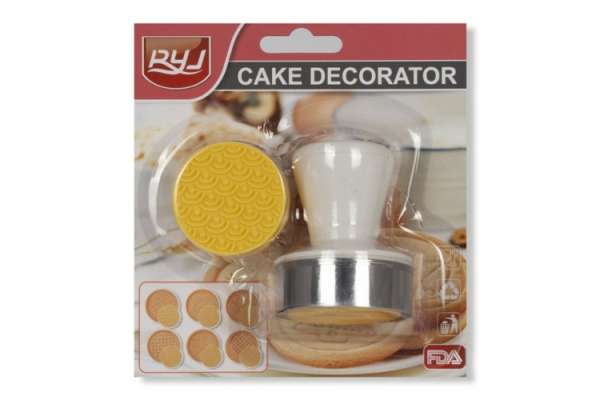 Kekszpecsét Szett – 6 Geometriai Minta és Kiszúró