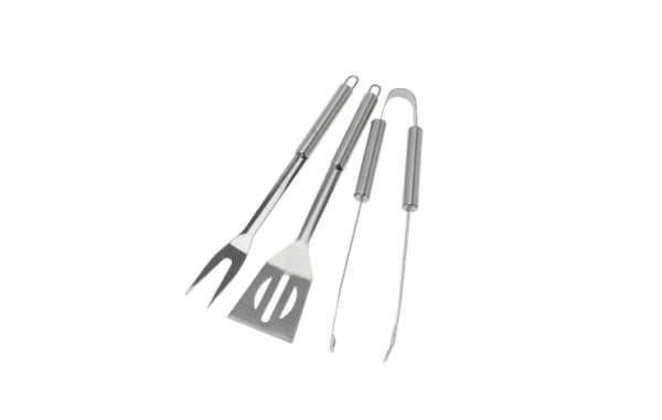 3 db-os rozsdamentes grilleszköz készlet