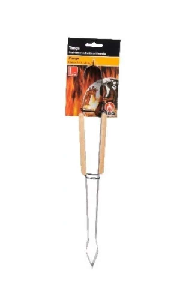 39 cm-es fa nyelű grillcsipesz