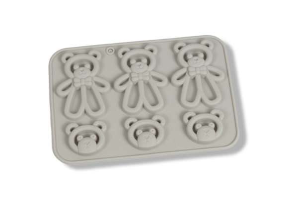 Maci és Macifej Szilikon Sütőforma – 6 Adagos