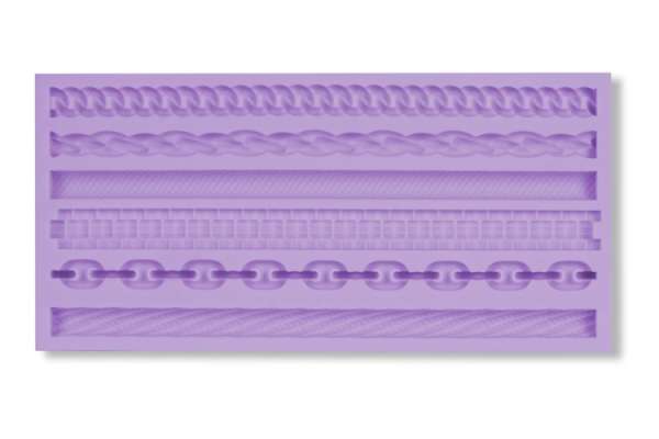 6-féle lánc szilikon fondant formázó