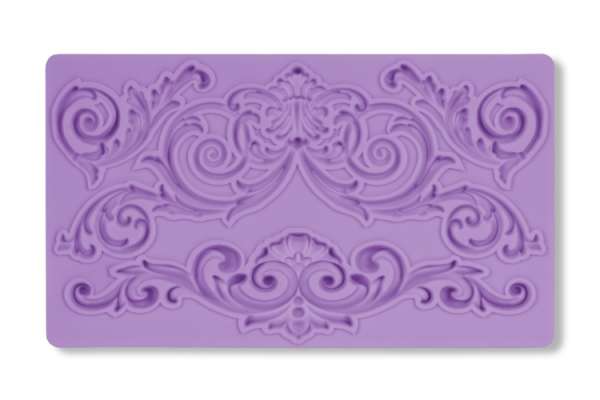 Barokk indás szegélydíszek szilikon fondant formázó