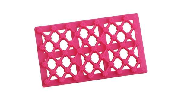 Apró virágok fondant mintázó rács