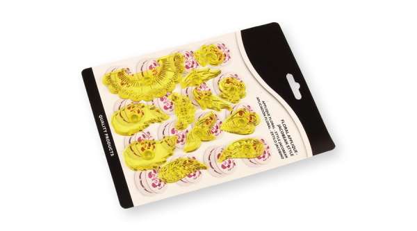 Jakobinus stílusú virágok 12 részes fondant kiszúró készlet