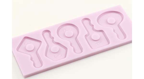5 kulcs szilikon fondant forma