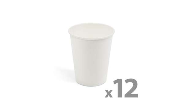 12 db fehér Papírpohár