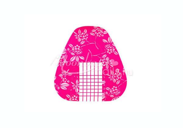 40 db műköröm sablon 10 db ajándék sablonnal  rózsaszín #008