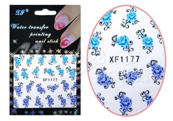 Akril hatású matrica  Jeges virágok XF1177