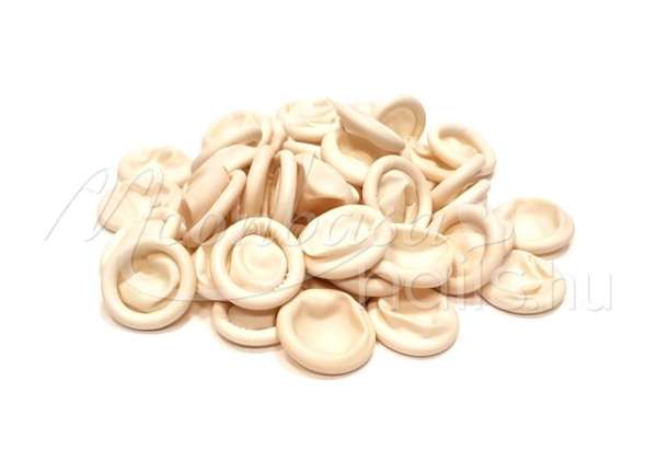 Antisztatikus ujjvédő gumi 50db/csomag Fehér 