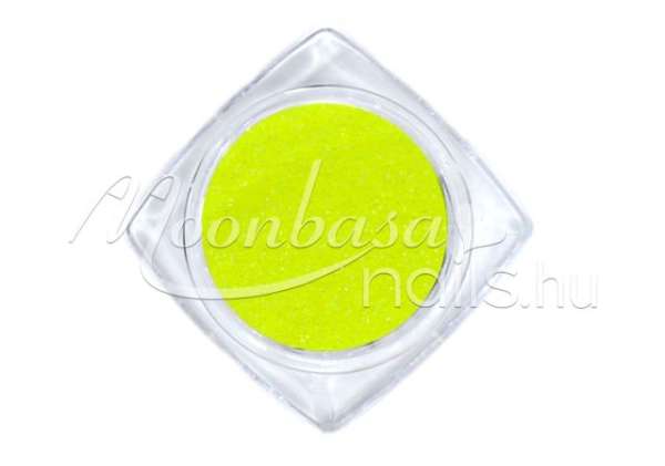 Cukorhatású neon csillámpor 5ml Sárga #510