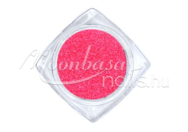 Cukorhatású neon csillámpor 5ml Korallpiros #512