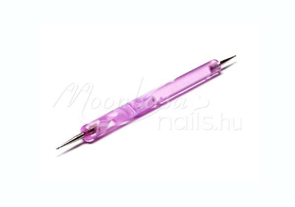 Díszítő pontozó  Lila - kétvégű #071