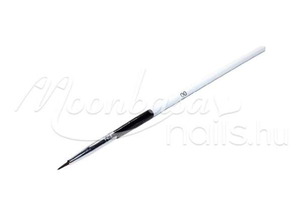 Díszitő tűhegyes ecset #00  Fehér-fekete D009-00