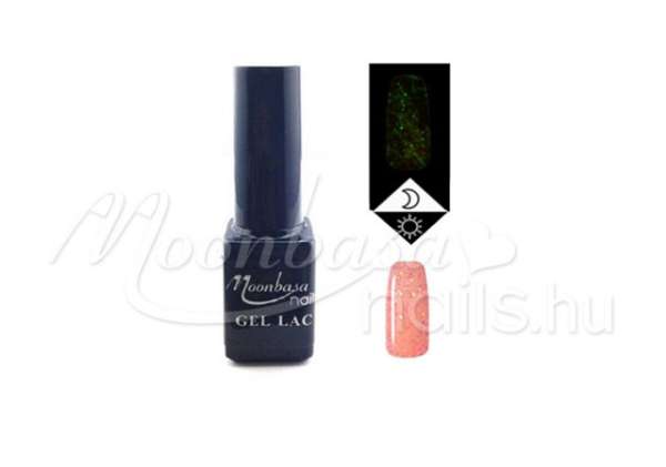 Foszforeszkáló géllakk 5ml Csillámos rózsakvarc #638