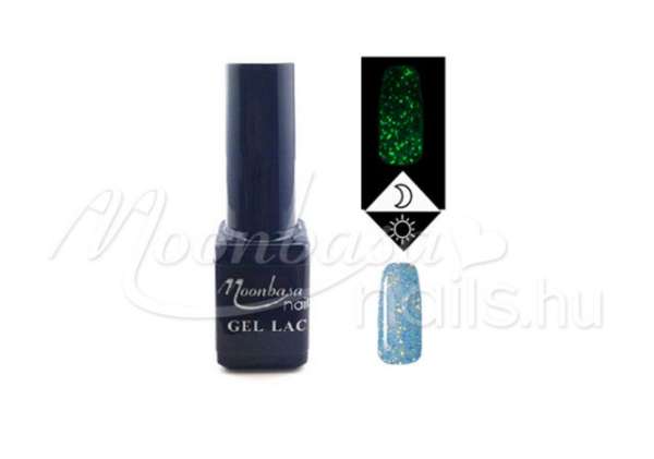 Foszforeszkáló géllakk 5ml Csillámos kék #633