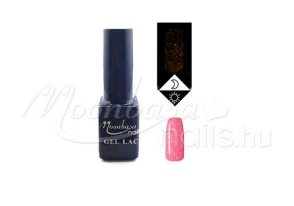 Foszforeszkáló géllakk 5ml Csillámos rózsaszín #636