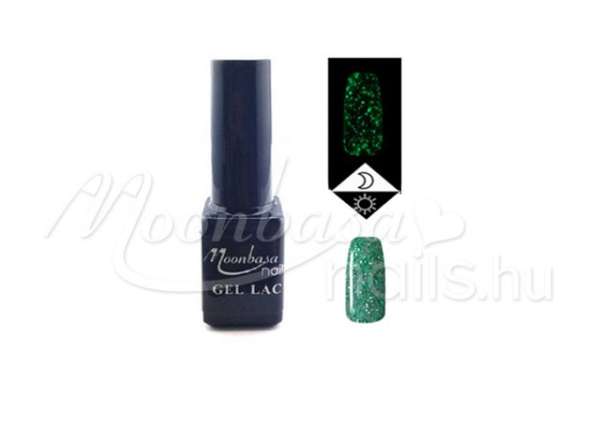 Foszforeszkáló géllakk 5ml Csillámos zöld #637