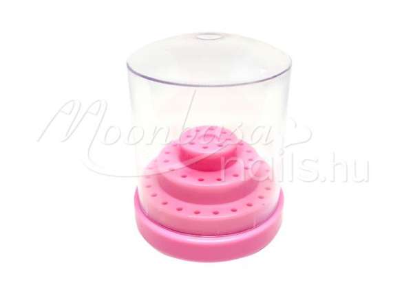 Karbid fej tároló Display box 48db-os Rózsaszín #015-R