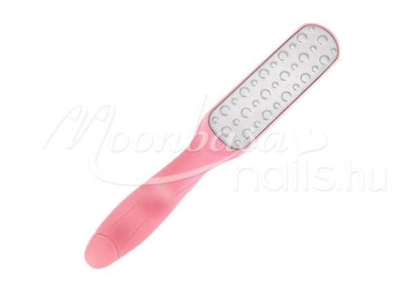 Kétoldalú rozsdamentes fém pedikűr reszelő  Rose #2023-R