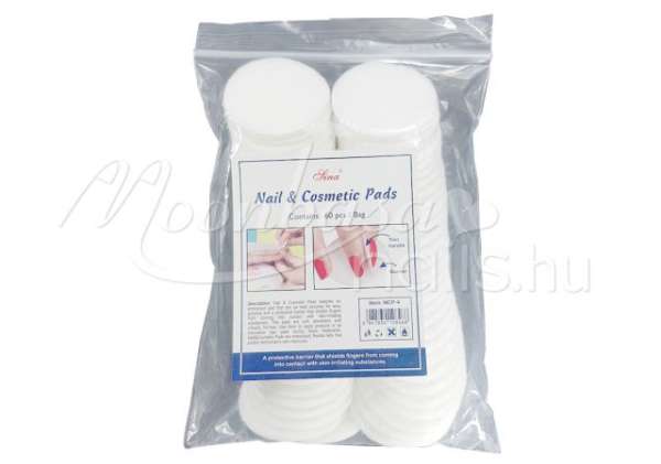 Kozmetikai vattakorong védőréteggel 60db/csomag Fehér 