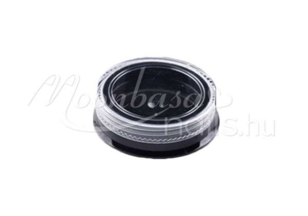 Műanyag fekete tégely 3ml  #028