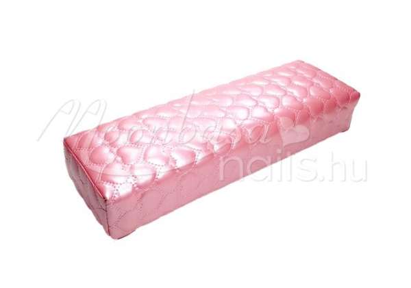 Műbőr könyöktámasz  Rózsaszín szívecskés 