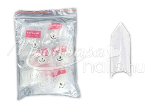 Műköröm Nail tip csomag 500db Edge - átlátszó #008-C
