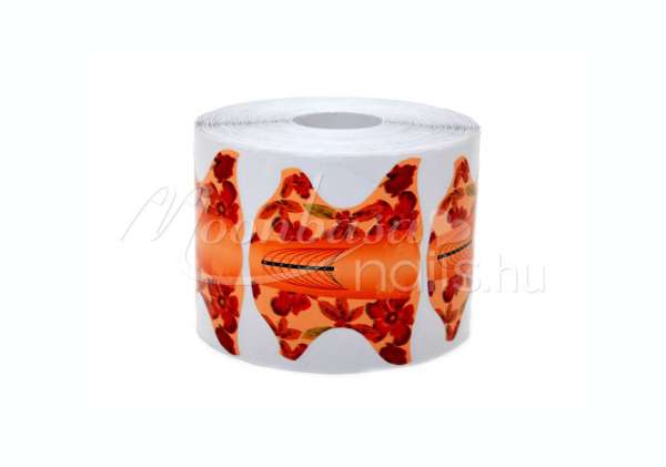 Műköröm sablon 500 db narancs #019