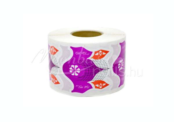 Műköröm sablon 500 db Lila bat denevér #022