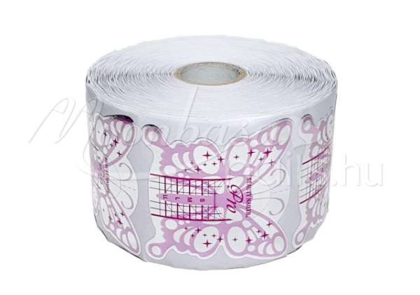 Műköröm sablon 500 db Lila pillangó #020