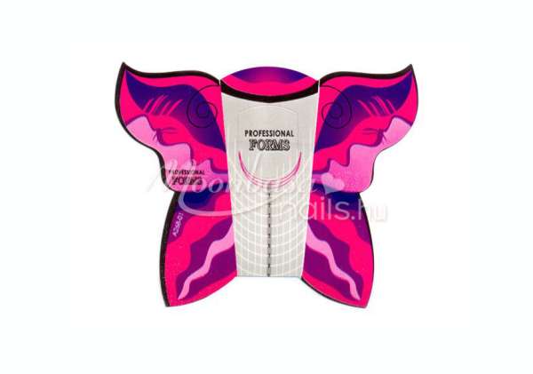 Műköröm sablon 30 db Pillangó #015