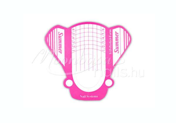Műköröm sablon 50 db Summer pink #004