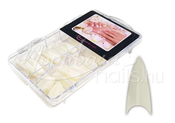 Nail tip box 100 db Stiletto - natúr #002-N