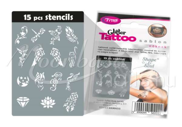 Női sablon szett 15db-os   #502222