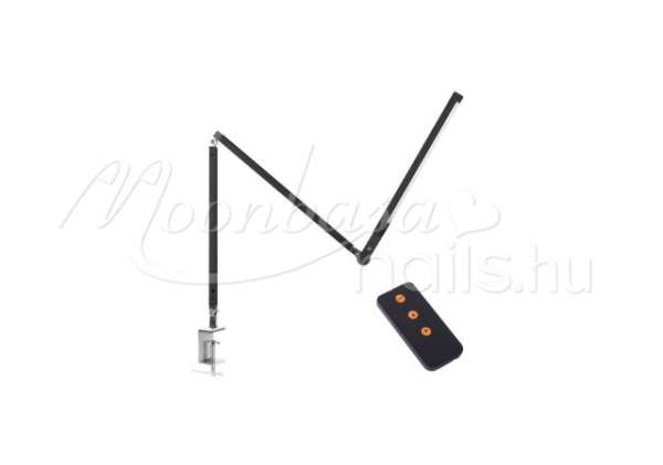 Rögzíthető asztali lámpa, távkapcsolóval 10W led Fekete MSP-55