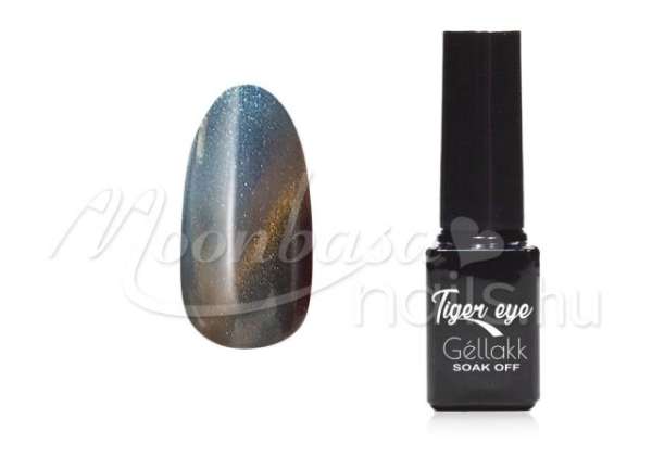 Tiger eye thermo géllakk 5ml Csillámos élénkék #874