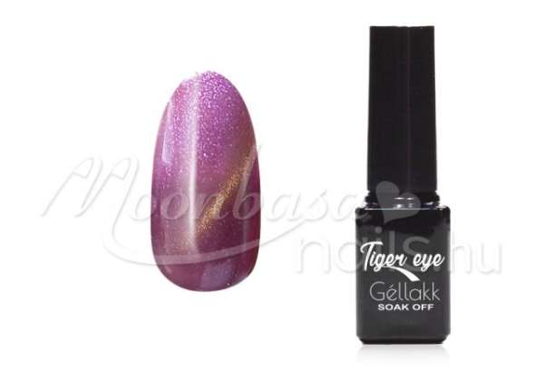 Tiger eye thermo géllakk 5ml Csillámos lila - rózsakvarc #870