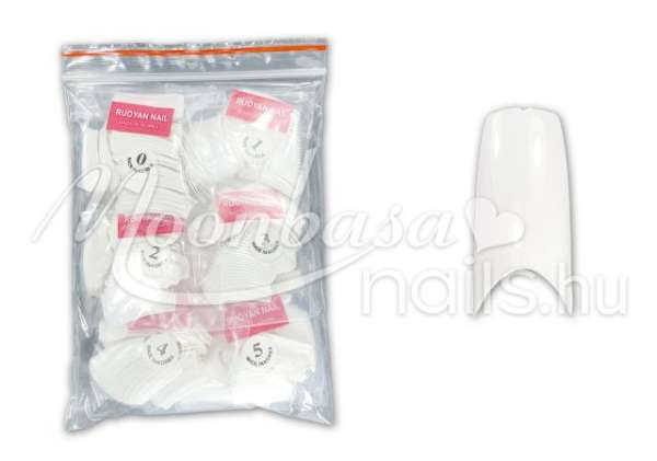 Műköröm Nail tip csomag 500db American - fehér #005-W