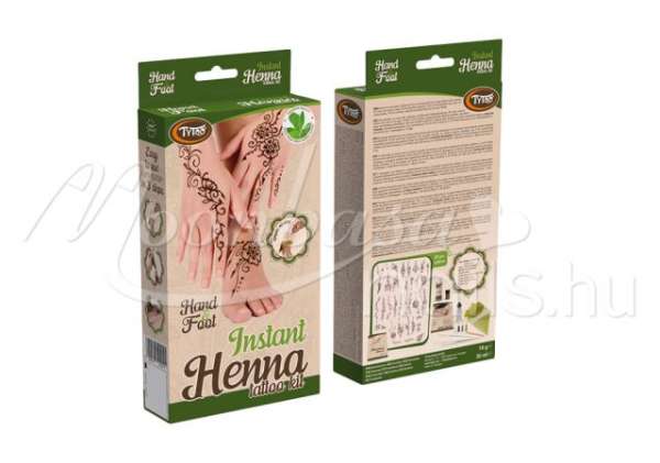 TyToo Instant Henna Szett Kéz és Láb mintákkal Új   