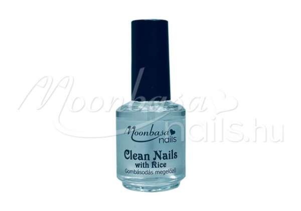 Moonbasanails Clean Nails rizs kivonattal - gombásodást megelőző folyadék 14ml  
