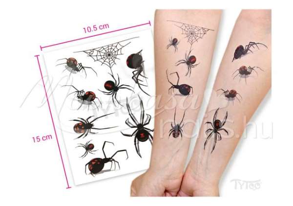 Matrica tetoválás  Pókos SC-847