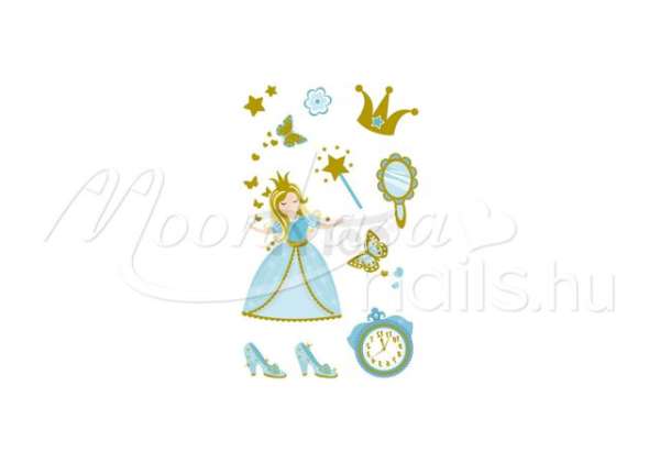 Matrica tetoválás  Kék Királylány VE-004