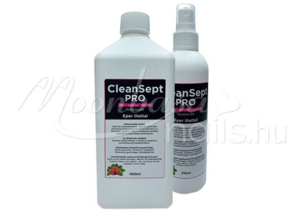 CleanSept Pro - Kéz-, eszköz- és felületfertőtlenítő 250+1000ml Eper illatú 